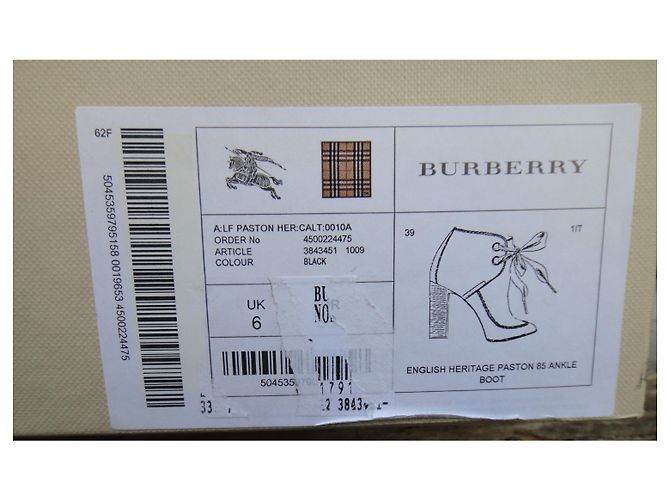 Stivali Burberry modello English Heritage Paston39 Nero - vista 2
