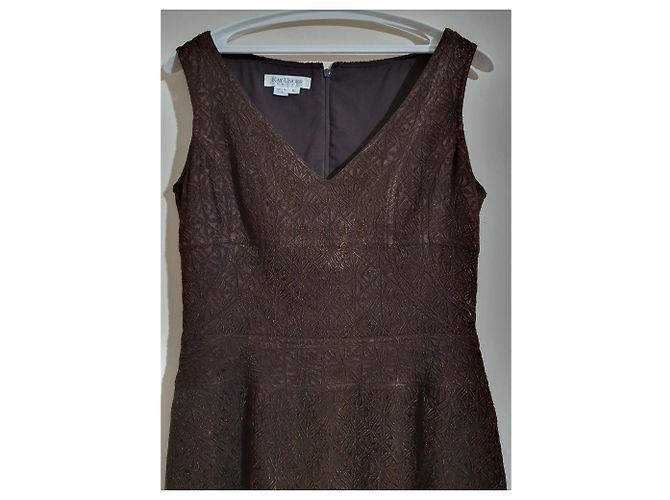 Vestido marrón Kay Unger Castaño - vista 2