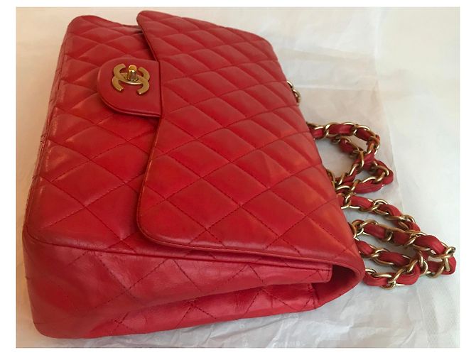 Timeless Bolsa Jumbo con solapa limitada con caja Chanel HW mate, Bolsa de polvo - vista 12