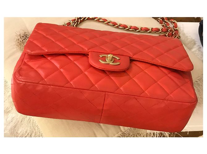 Timeless Bolsa Jumbo con solapa limitada con caja Chanel HW mate, Bolsa de polvo - vista 15