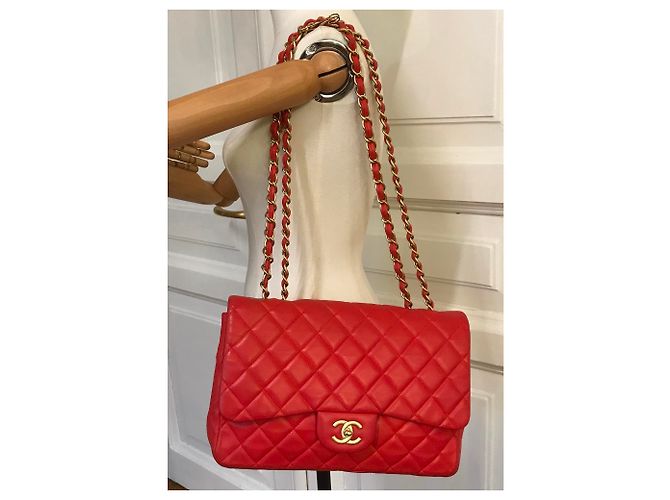 Timeless Bolsa Jumbo con solapa limitada con caja Chanel HW mate, Bolsa de polvo - vista 23