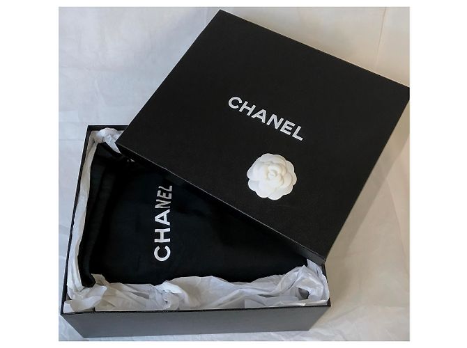 Timeless Bolsa Jumbo con solapa limitada con caja Chanel HW mate, Bolsa de polvo - vista 3