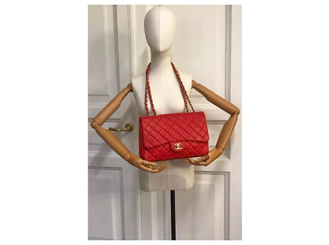 Timeless Bolsa Jumbo con solapa limitada con caja Chanel HW mate, Bolsa de polvo - vista 4
