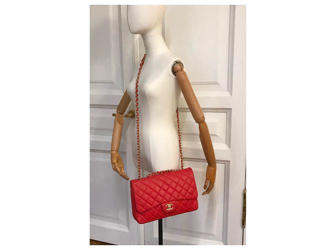 Timeless Bolsa Jumbo con solapa limitada con caja Chanel HW mate, Bolsa de polvo - vista 5