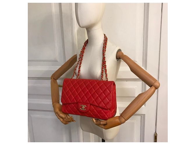 Timeless Bolsa Jumbo con solapa limitada con caja Chanel HW mate, Bolsa de polvo - vista 6