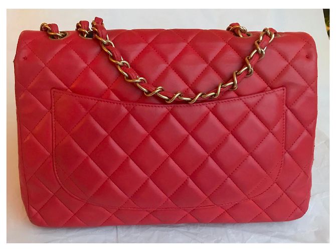 Timeless Bolsa Jumbo con solapa limitada con caja Chanel HW mate, Bolsa de polvo - vista 9