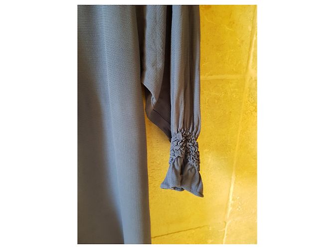 Maje Kleid dunkelblau aus Viskose Größe 36 - Ansicht 4