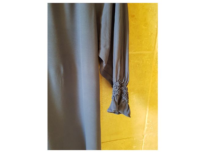 Maje Kleid dunkelblau aus Viskose Größe 36 - Ansicht 5