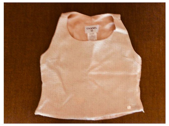 Chanel Falda elegante Beige - vista 8