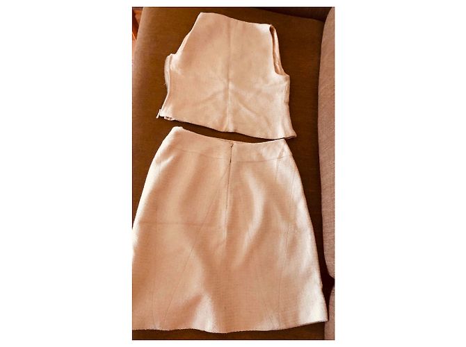 Chanel Falda elegante Beige - vista 9