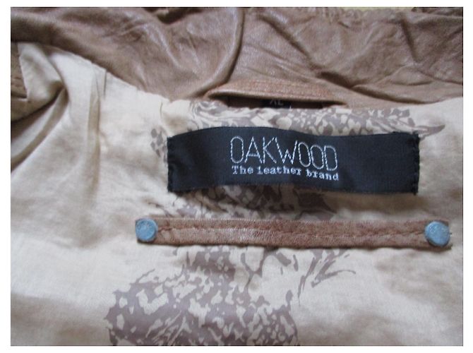 Oakwood EICHENHOLZ, ärmellose Bikerjacke aus Leder, XL. - Ansicht 3