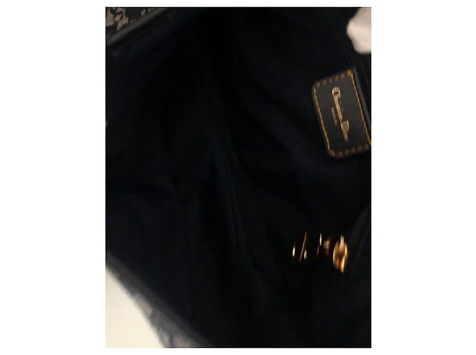Saddle Sella Dior Canvas Oblique Blu - vista 7