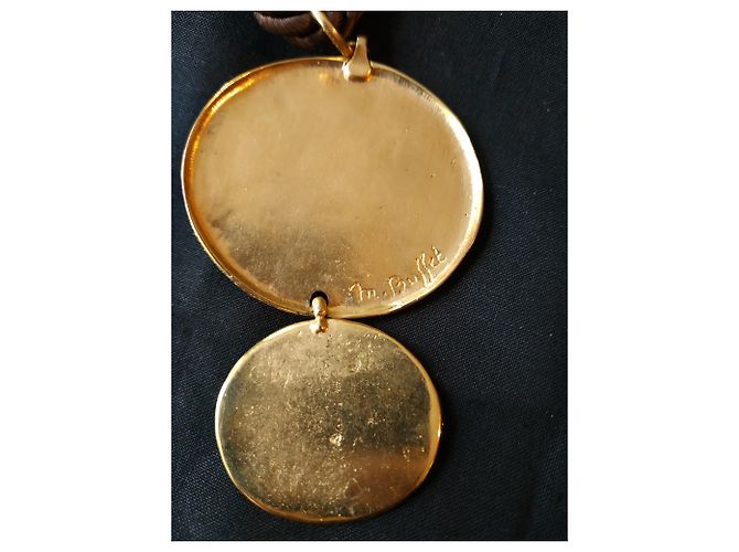 Autre Marque Collana in bronzo dorato M. Buffet D'oro - vista 2