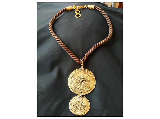 Autre Marque Collana in bronzo dorato M. Buffet D'oro - vista 4