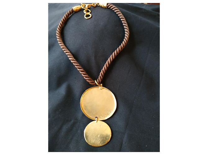 Autre Marque Collana in bronzo dorato M. Buffet D'oro - vista 5