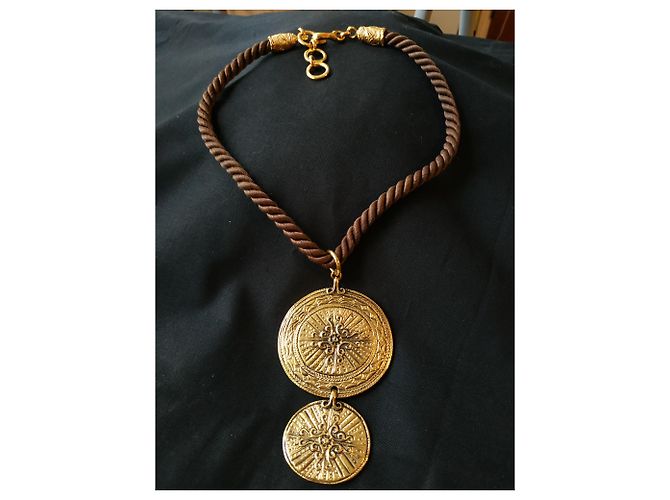 Autre Marque Collana in bronzo dorato M. Buffet D'oro - vista 6