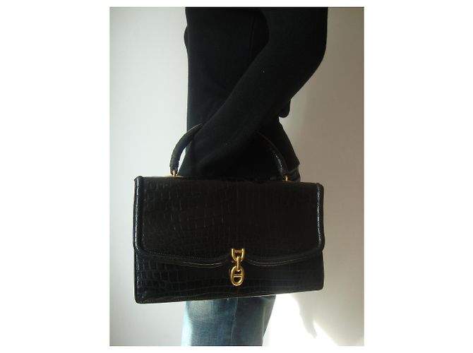 Chaîne d'ancre Hermès Handtaschen Schwarz - Ansicht 2
