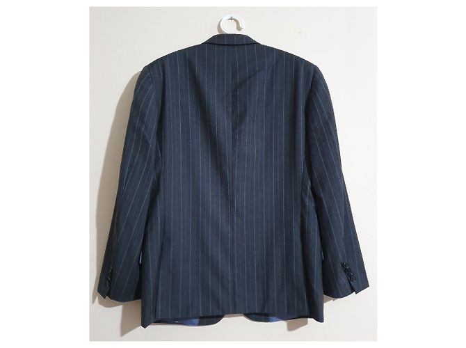 Autre Marque Pal Zileri Wollblazer grau und hellblau - Ansicht 2
