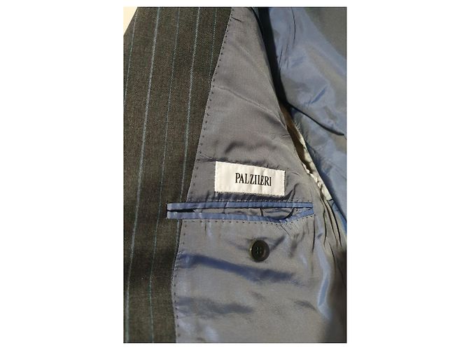 Autre Marque Pal Zileri Wollblazer grau und hellblau - Ansicht 3