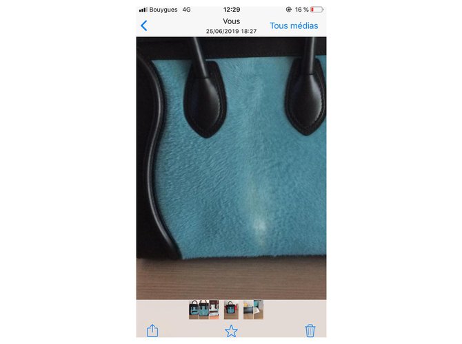 Luggage Céline Bagaglio modello grande Celine Blu chiaro - vista 3