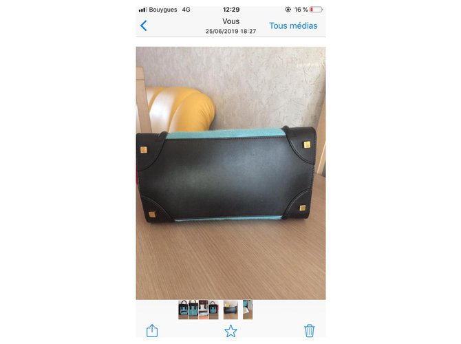 Luggage Céline Bagaglio modello grande Celine Blu chiaro - vista 6