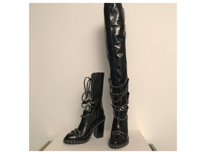 Chanel Stiefel Schwarz - Ansicht 2