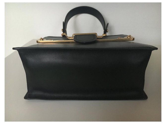 Cahier Borsa a mano Prada Notebook in pelle di agnello nera Nero - vista 2