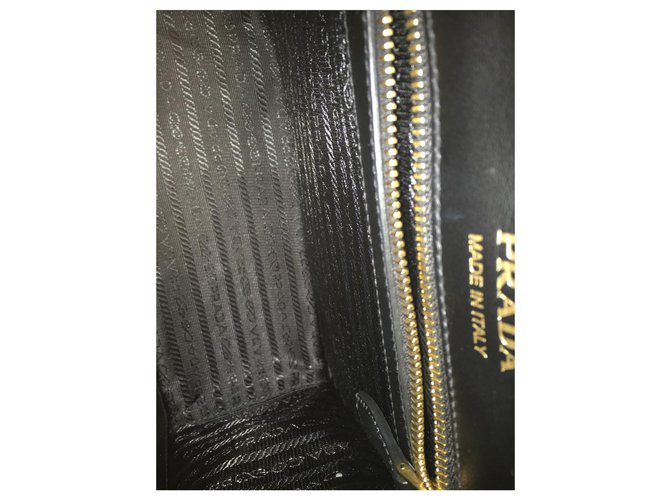Cahier Borsa a mano Prada Notebook in pelle di agnello nera Nero - vista 5