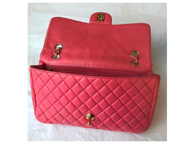 Timeless Chanel Borsa media con patta Valentine Rosa Fuschia - vista 14