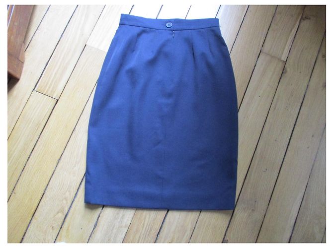 GIVENCHY, marineblauer Bleistiftrock, 38. - Ansicht 3