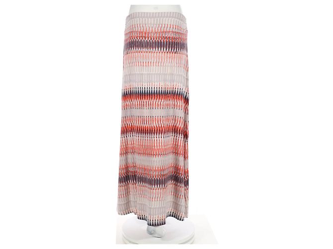 Gonna lunga multicolore Cynthia Rowley in rayon - vista 2