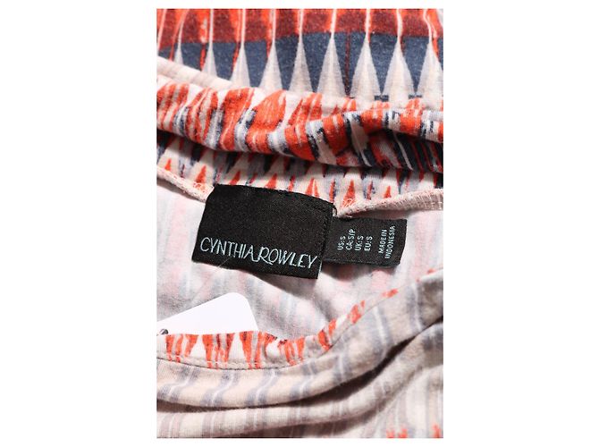 Gonna lunga multicolore Cynthia Rowley in rayon - vista 3