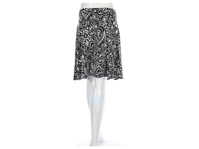 Cynthia Rowley Rock in Schwarz Weiß aus Rayon L - Ansicht 2