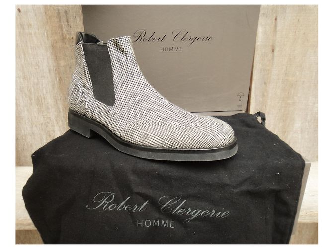 boots Robert Clergerie new condition 42,5 Black White - view 3