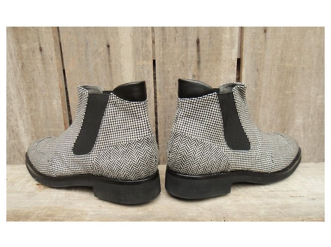 boots Robert Clergerie new condition 42,5 Black White - view 6