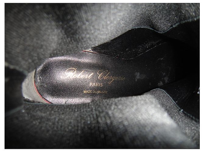 Botas de charol Robert Clergerie 37 nuevo con ligero defecto original Negro - vista 2