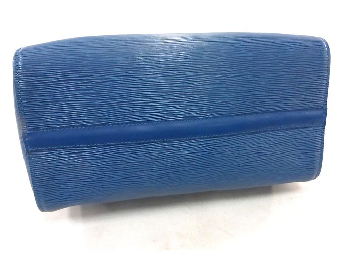 Louis Vuitton Speedy 30 Blaues Epi-Leder - Ansicht 13
