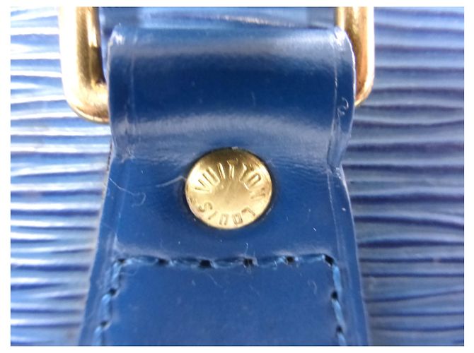 Louis Vuitton Speedy 30 Blaues Epi-Leder - Ansicht 4