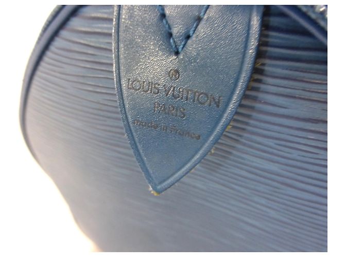 Louis Vuitton Speedy 30 Blaues Epi-Leder - Ansicht 5