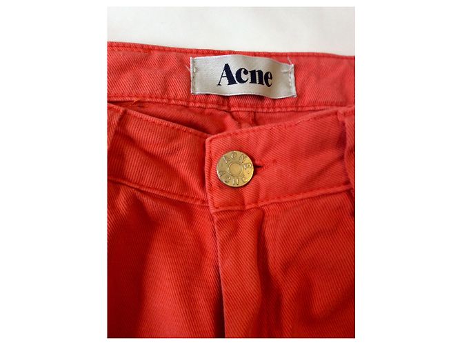 Acne Hellorange Röhrenjeans - Ansicht 3
