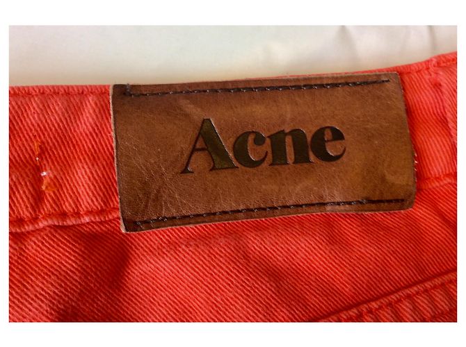Acne Hellorange Röhrenjeans - Ansicht 5