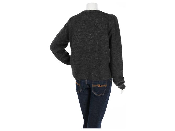 Cynthia Rowley Strickjacke Dunkelgrau XL Anthrazitgrau - Ansicht 2