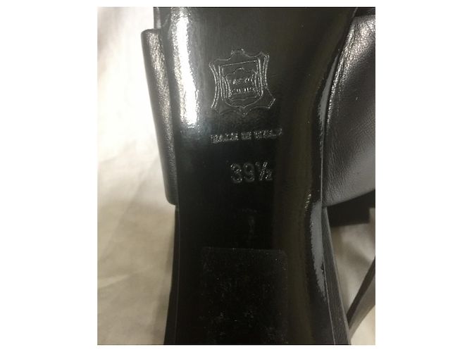Saltos Pierre Hardy em couro preto com fivela - vista 8