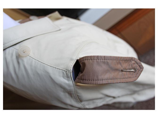 Jil Sander Lederjacke Beige - Ansicht 10