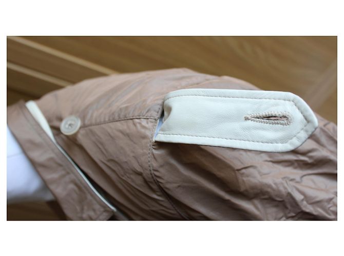 Jil Sander Lederjacke Beige - Ansicht 12
