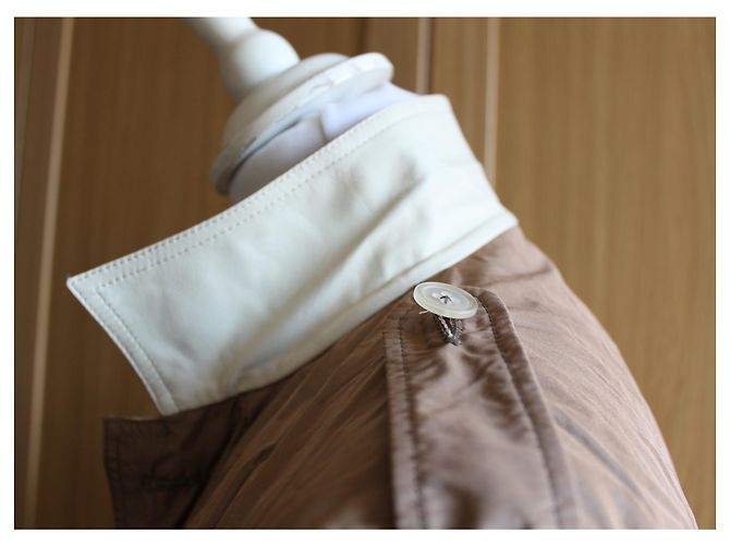 Jil Sander Lederjacke Beige - Ansicht 13