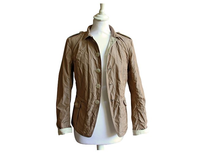 Jil Sander Lederjacke Beige - Ansicht 2