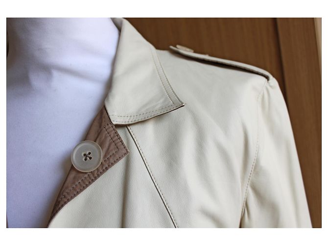 Jil Sander Lederjacke Beige - Ansicht 6