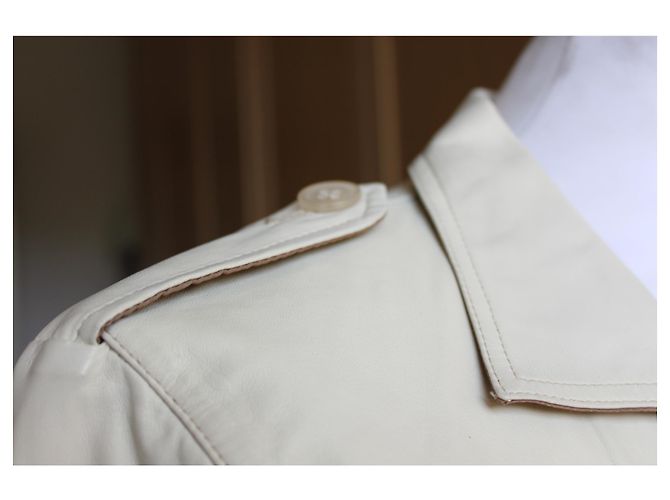 Jil Sander Lederjacke Beige - Ansicht 8