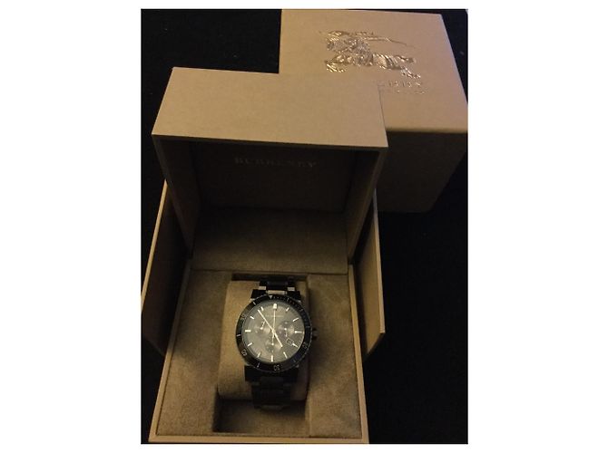 Burberry Chronograph Herrenuhr Edelstahl Grau Anthrazitgrau - Ansicht 4